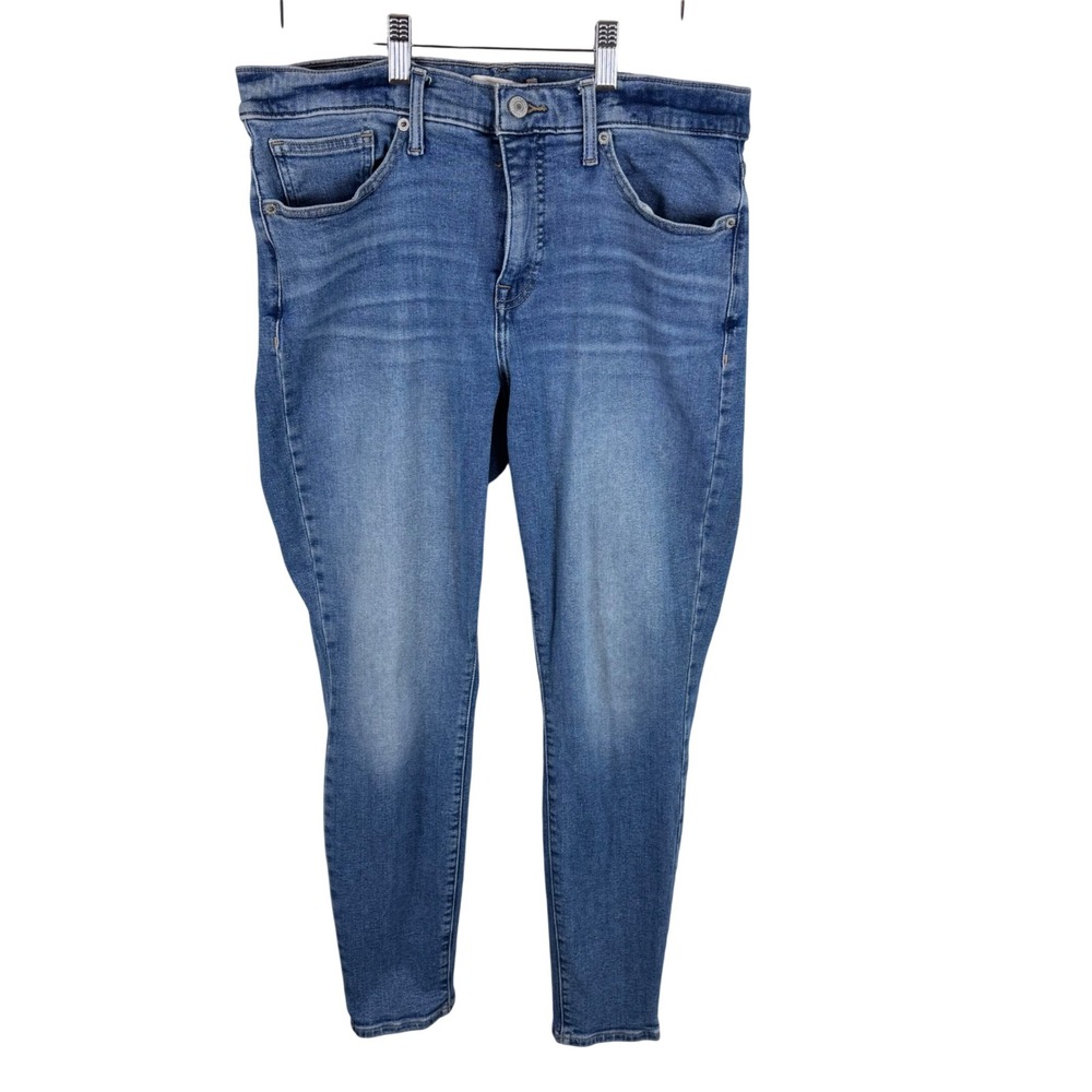 Lucky Brand Ava Mid Rise Skinny Jeans Medium Wash Blue Denim 14/32 R